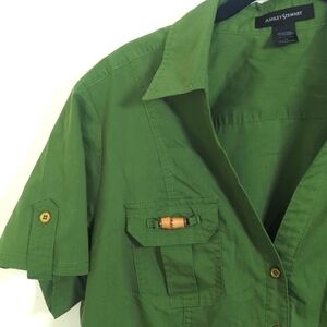 EUC 2010s Ashley Stewart Bamboo Top sz 14